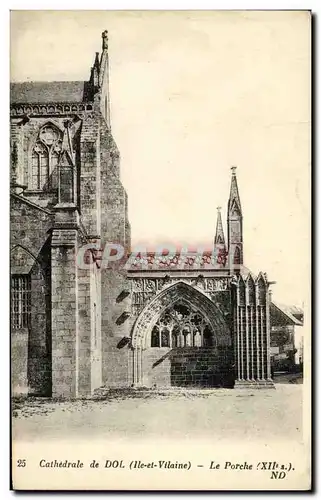 Cartes postales Dol Cathedrale de Le Porche