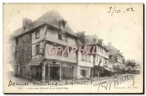 Cartes postales Dol Anciennes Maisons de la Grande Rue