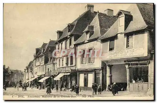 Cartes postales Dol Anciennes Maisons de la Grande Rue