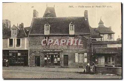 Cartes postales Dol Vieille Maison des Plaids Imprimerie Librairie