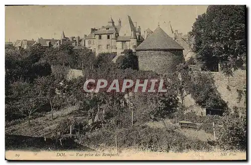 Cartes postales Dol Vue Prise des Remparts