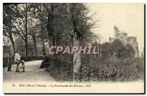 Ansichtskarte AK Dol La Promenade des Douves