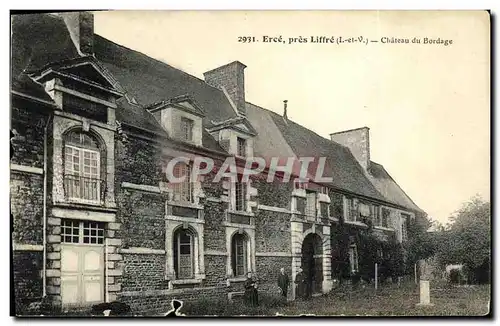 Cartes postales Erce Pres Liffre Chateau du bordage