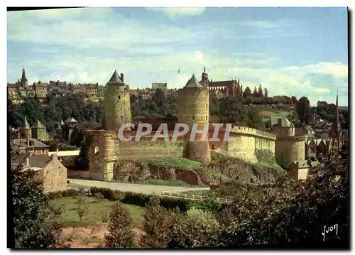 Cartes postales moderne Fougeres Chateau