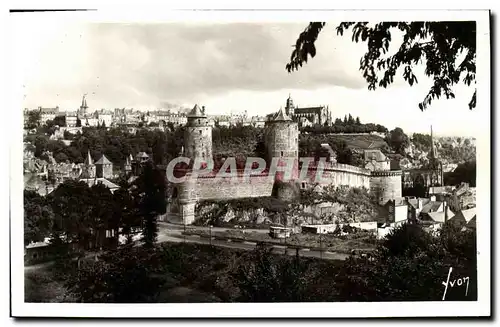 Moderne Karte Fougeres Le Chateau et la Ville Haute