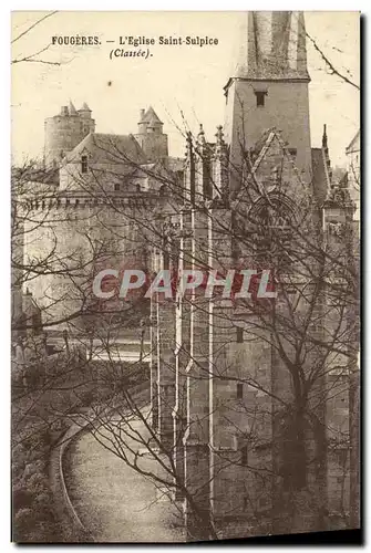 Cartes postales Fougeres L Eglise Saint Sulpice