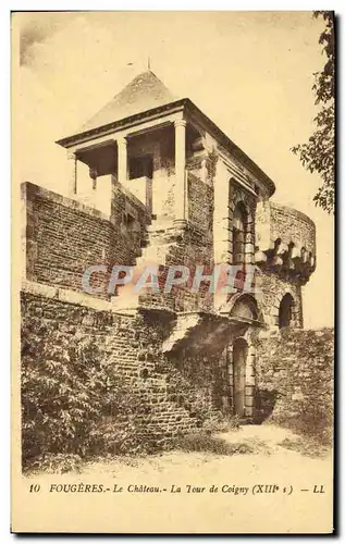 Ansichtskarte AK Fougeres Le Chateau La Tour de Coigny