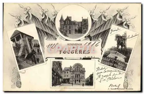 Cartes postales Souvenir de Fougeres