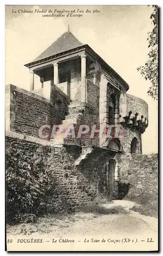 Ansichtskarte AK Fougeres Le Chateau La Tour de Coigny