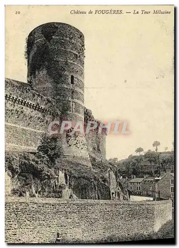 Cartes postales Chateau de Fougeres La Tour Melusine