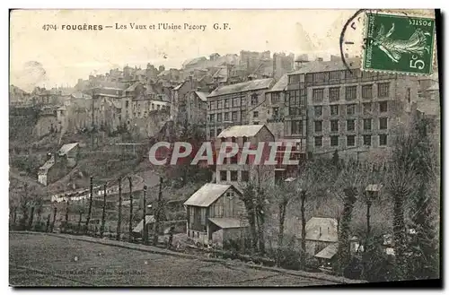 Cartes postales Fougeres Les Vaux et l Usine Pacory