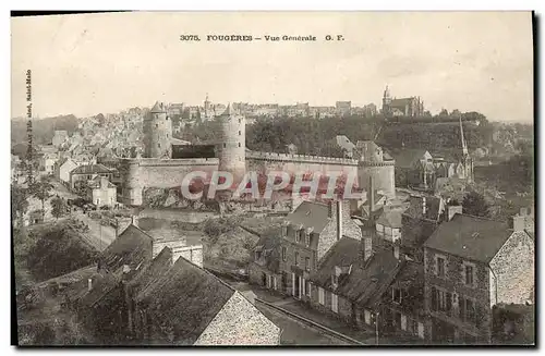 Cartes postales Fougeres Vue Generale