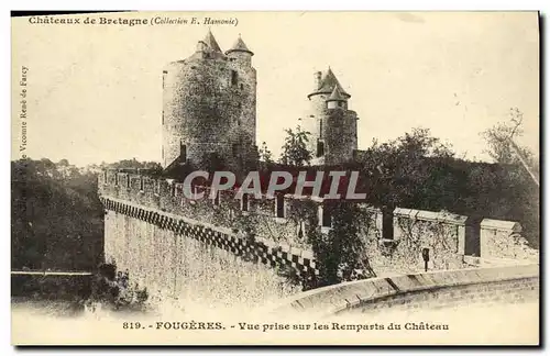 Cartes postales Fougeres Vue prise sur les Remaprts du Chateau