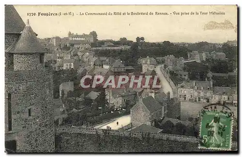 Ansichtskarte AK Fougeres La Communaute de Rille et le Boulevard de Rennes