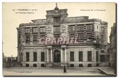 Cartes postales Fougeres La Fabrique Cordier Industrie de la chaussure