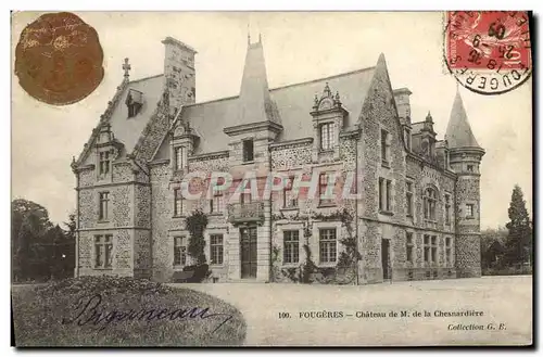 Cartes postales Fougeres Chateau de M de Chesnardiere