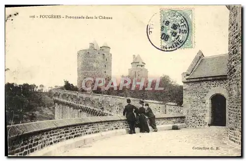 Cartes postales Fougeres Promenade dans le Chateau