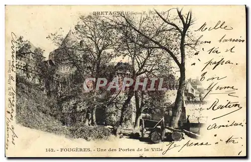 Cartes postales Fougeres Une des Portes de la Ville