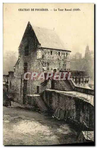 Cartes postales Chateau de Fougeres La Tour Raoul