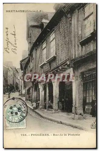 Cartes postales Fougeres Rue de la Pinterie