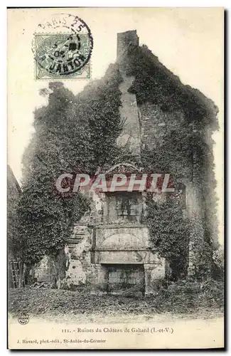 Cartes postales Ruines du Chateau de Gahard