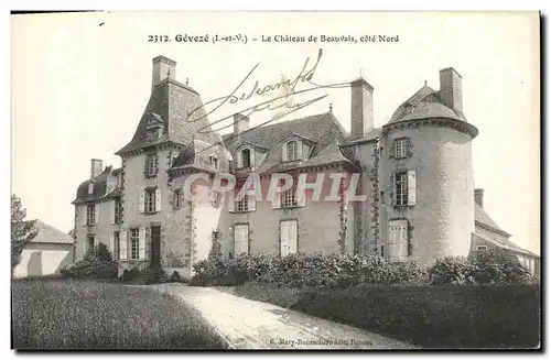 Cartes postales Geveze Le Chateau de Beauvais cote nord