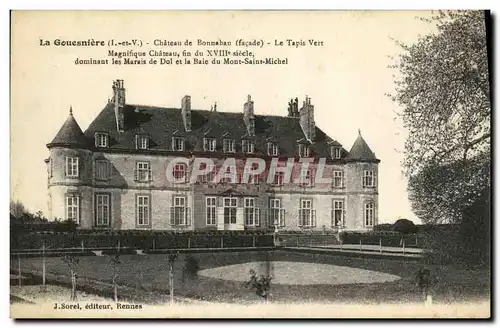 Cartes postales La Gouesniere Chateau de Bonnaban Le Tapis Vert