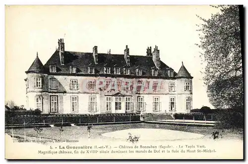 Cartes postales La Gouesniere Chateau de Bonnaban Le Tapis Vert