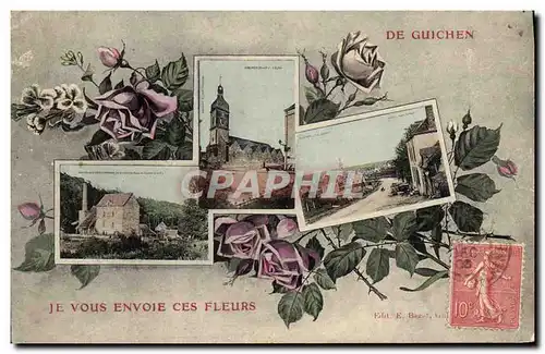 Cartes postales De Guichen Je vous Envoie des Fleurs