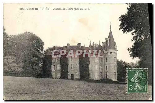 Cartes postales Guichen Chateau de Bagatz Cote du parc