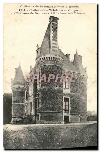 Ansichtskarte AK Chateau des Metairies en Guignen Environs de Rennes A M le Bastard de la Villeneuve