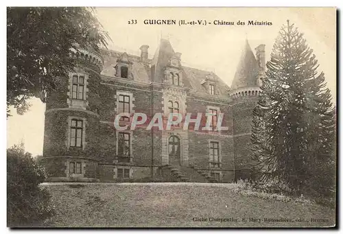 Cartes postales Guignen Chateau des Metairies