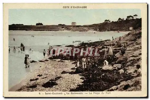 Ansichtskarte AK Saint Coulomb La Guimorais La Plage du Port