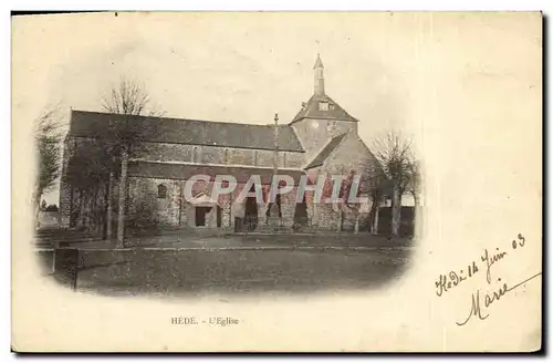 Cartes postales Hede L Eglise