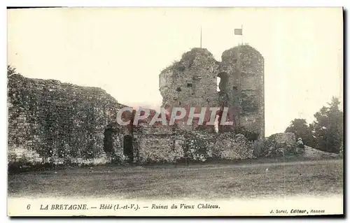 Cartes postales La Bretagne Hede Ruines du Vieux Chateau