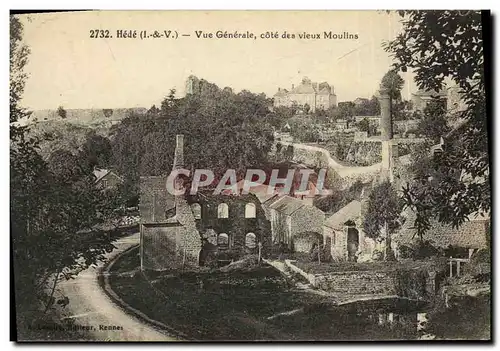 Ansichtskarte AK Hede Vue Generale Cote des Vieux Moulins