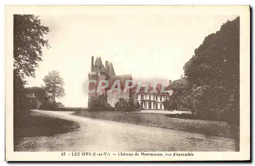 Cartes postales Les Iffs Chateau de Montmuran Vue d ensemble