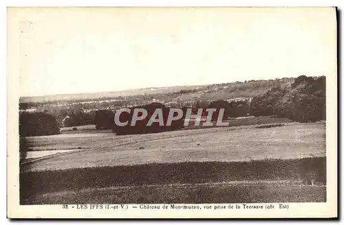 Cartes postales Les Iffs Chateau de Montmuran Vue prise de la terrasse Cote Est