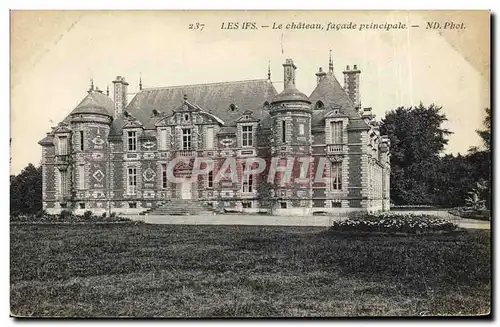 Cartes postales Les Ifs Le Chateau Facade Principale