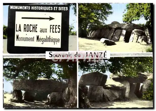 Cartes postales moderne Janze Souvenir La roche aux fees Monument megalithique