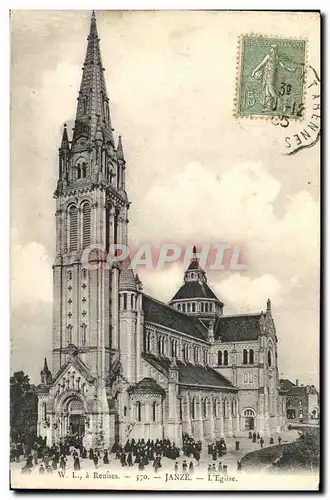 Ansichtskarte AK Rennes Janze L Eglise