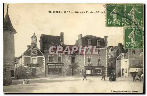 Cartes postales Janze Place de la Malrie Cote Nord