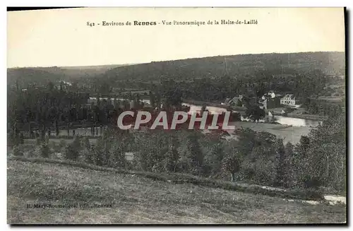 Cartes postales Environs de Rennes Vue Panoramique de la Halte de Laille