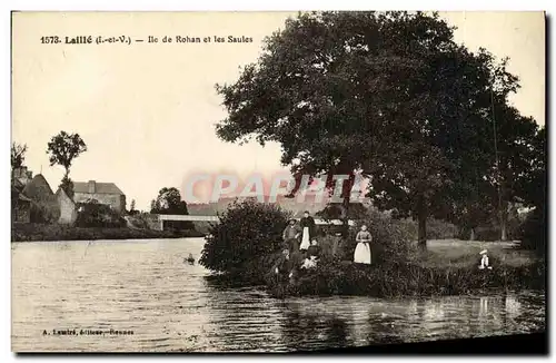 Cartes postales Laille Ile de Rohan et les Saules animee