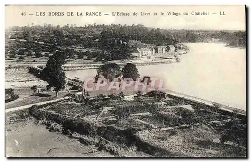 Cartes postales Les Bords De La Rance L ecluse de Livet et le village du Chatelier