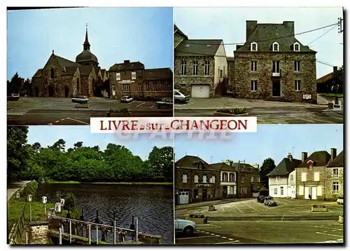 Cartes postales moderne Livre sur Changeon L eglise La mairie L etang de Changeon La place