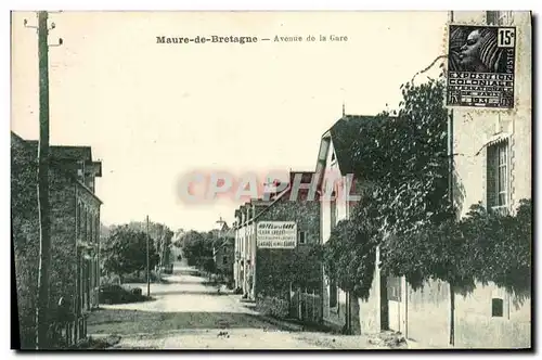 Cartes postales Maure de Bretagne Avenue de la Gare