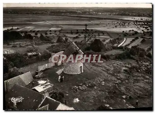 Moderne Karte Le Mont Dol Vue aerienne Le moulin et le calvaire