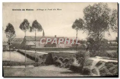 Cartes postales La Bretagne Montfort Sur Meu Seminaire des missions Abbaye et pont du Meu