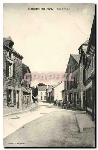 Cartes postales La Bretagne Montfort Sur Meu Rue de Gael Enfants